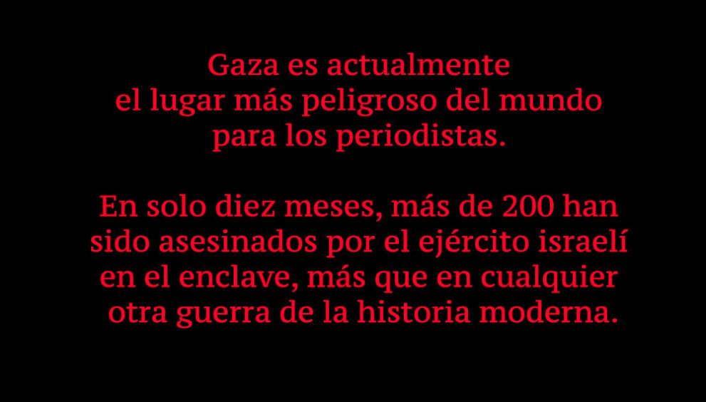 Acceso sin restricciones de la prensa internacional a la Franja de Gaza.