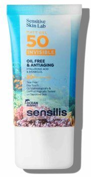Sensilis Gel mate oil free. Alta protección y textura invisible sweat & water resistant. Especialmente pensada para piel grasa y zonas pilosas.